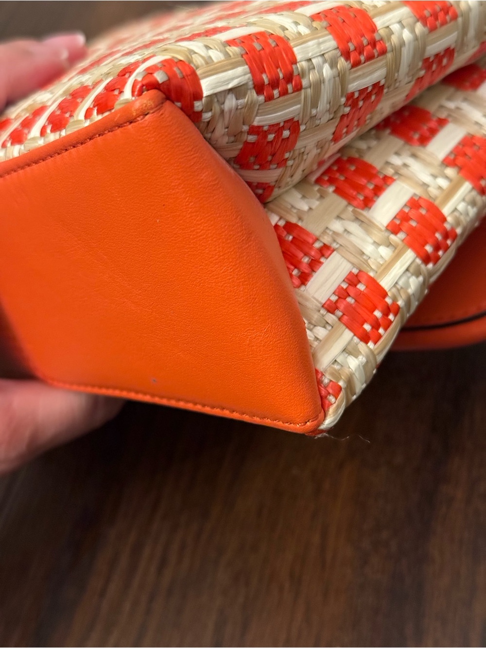 🌟 Kate Spade New York Natalia Straw Flap Shoulder Bag 🌟 - Picture 9 of 14